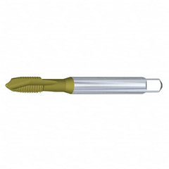 Kennametal - M33x3.50 Metric, 4 Flute, Oxide Finish, Vanadium High Speed Steel Spiral Point Tap - Plug Chamfer, Right Hand Thread, 180mm OAL, 42mm Thread Length, 25mm Shank Diam, 6H Class of Fit, Series T820 - Exact Industrial Supply