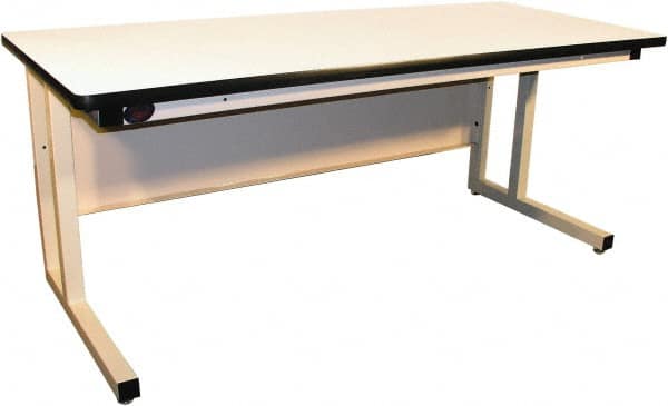 Proline - 72 Wide x 30" Deep x 30" High, Static Dissipative Workbench - Fixed Legs With Adjustable Height Glides, Beige - Benchmark Tooling