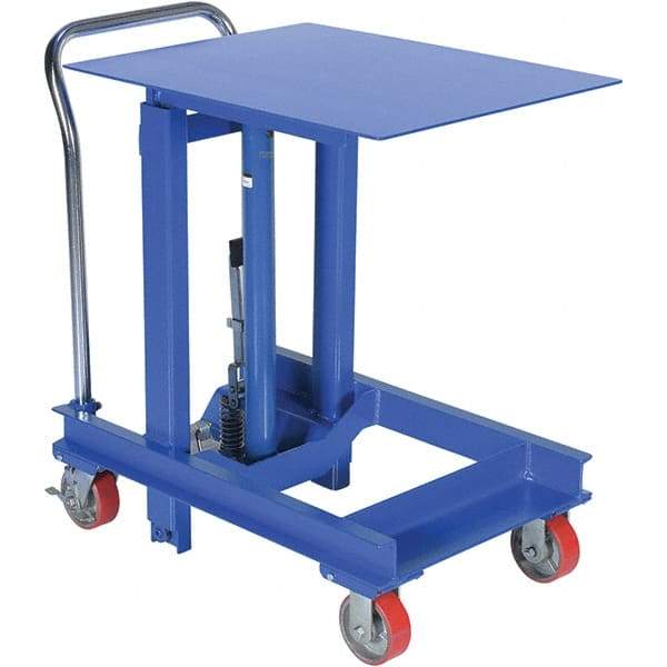 Vestil - 2,000 Lb Capacity Manual Post Lift Table - 36" to 60" Lift Height, 30" Platform Length x 24" Platform Width - Benchmark Tooling