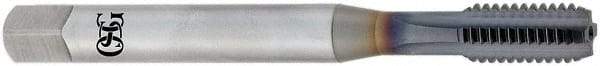 OSG - 5/8-18 UNF 3B 5 Flute TiCN Finish Powdered Metal Straight Flute Machine Tap - Bottoming, Right Hand Thread, 1-13/16" Thread Length, H3 Limit, Oversize, Through Coolant - Exact Industrial Supply