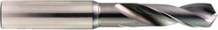 OSG - 8.7mm 130° Spiral Flute Powdered Metal Screw Machine Drill Bit - V Finish, Right Hand Cut, 40mm Flute Length, 90mm OAL, Standard Point, Straight Shank - Benchmark Tooling