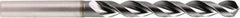 OSG - 20.5mm 120° Powdered Metal Jobber Drill - V Finish, Right Hand Cut, Spiral Flute, Straight Shank, 204mm OAL, Standard Point - Benchmark Tooling