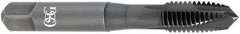 OSG - M8x1.25 Metric Coarse, 3 Flute, TiCN Finish, Vanadium High Speed Steel Spiral Point Tap - Plug Chamfer, Right Hand Thread, 2-23/32" OAL, 1-1/8" Thread Length, 0.318" Shank Diam, Series 289 - Exact Industrial Supply