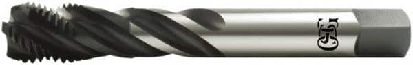 OSG - M27x3.00 Metric Coarse 5 Flute Modified Bottoming Spiral Flute Tap - Vanadium High Speed Steel, Oxide Finish, Right Hand Flute, Right Hand Thread, D19, Series 13117 - Benchmark Tooling