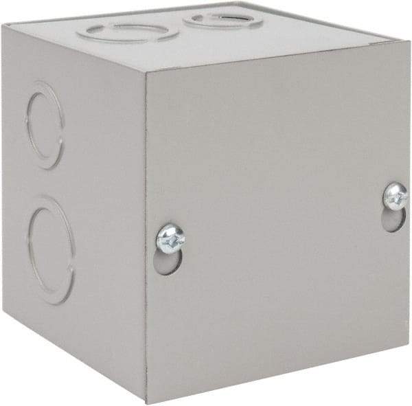 nVent Hoffman - Steel Junction Box Enclosure Screw Flat Cover - NEMA 1, 4" Wide x 4" High x 4" Deep - Benchmark Tooling