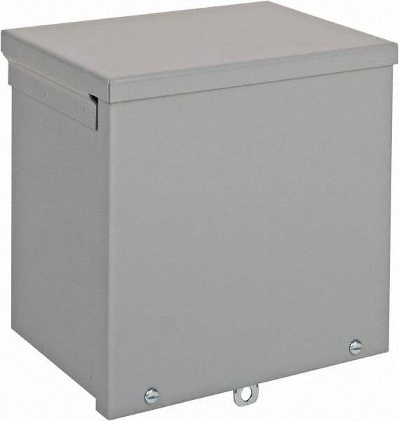 nVent Hoffman - Steel Junction Box Enclosure Screw Flat Cover - NEMA 3R, 8" Wide x 8" High x 6" Deep - Benchmark Tooling