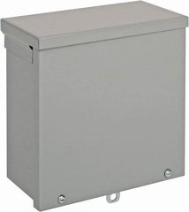 nVent Hoffman - Steel Junction Box Enclosure Screw Flat Cover - NEMA 3R, 8" Wide x 8" High x 4" Deep - Benchmark Tooling