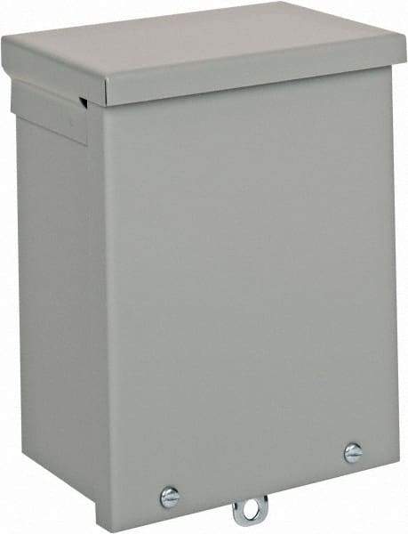 nVent Hoffman - Steel Junction Box Enclosure Screw Flat Cover - NEMA 3R, 6" Wide x 8" High x 4" Deep - Benchmark Tooling