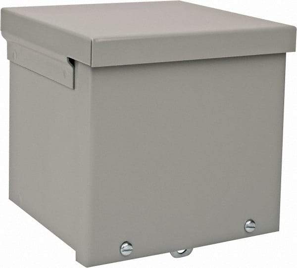 nVent Hoffman - Steel Junction Box Enclosure Screw Flat Cover - NEMA 3R, 6" Wide x 6" High x 6" Deep - Benchmark Tooling