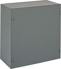 nVent Hoffman - Steel Junction Box Enclosure Screw Flat Cover - NEMA 1, 12" Wide x 12" High x 6" Deep - Benchmark Tooling