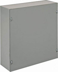 nVent Hoffman - Steel Junction Box Enclosure Screw Flat Cover - NEMA 1, 12" Wide x 12" High x 4" Deep - Benchmark Tooling