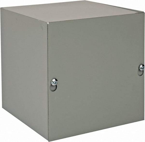 nVent Hoffman - Steel Junction Box Enclosure Screw Flat Cover - NEMA 1, 6" Wide x 6" High x 6" Deep - Benchmark Tooling