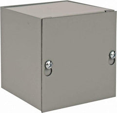 nVent Hoffman - Steel Junction Box Enclosure Screw Flat Cover - NEMA 1, 4" Wide x 4" High x 4" Deep - Benchmark Tooling