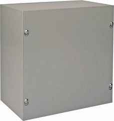 nVent Hoffman - Steel Junction Box Enclosure Screw Flat Cover - NEMA 1, 10" Wide x 10" High x 6" Deep - Benchmark Tooling