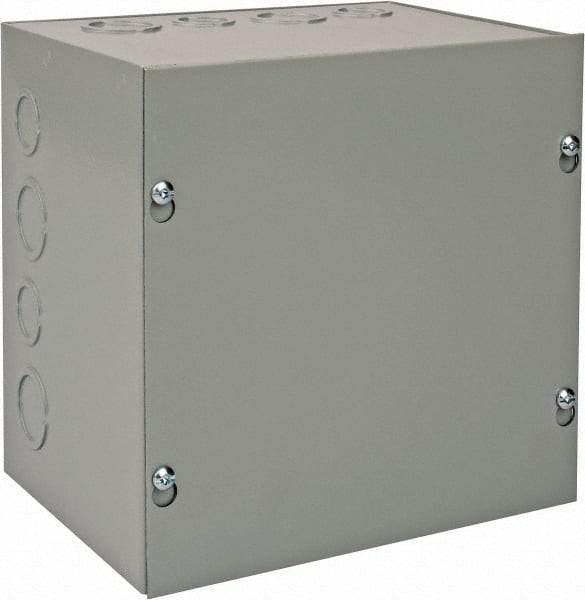 nVent Hoffman - Steel Junction Box Enclosure Screw Flat Cover - NEMA 1, 8" Wide x 8" High x 6" Deep - Benchmark Tooling