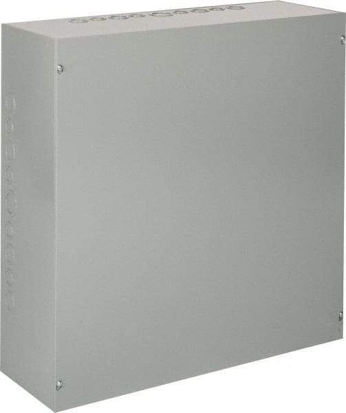 nVent Hoffman - Steel Junction Box Enclosure Screw Flat Cover - NEMA 1, 24" Wide x 24" High x 8" Deep - Benchmark Tooling