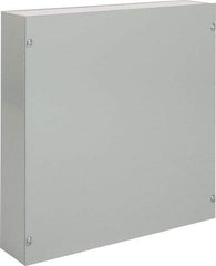 nVent Hoffman - Steel Junction Box Enclosure Screw Flat Cover - NEMA 1, 18" Wide x 18" High x 4" Deep - Benchmark Tooling