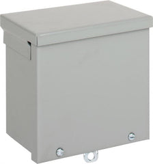 nVent Hoffman - Steel Junction Box Enclosure Screw Flat Cover - NEMA 3R, 6" Wide x 6" High x 4" Deep - Benchmark Tooling