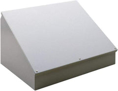 nVent Hoffman - Steel Junction Box Enclosure Hinge Sloped Cover - NEMA 12, 13, 406mm Wide x 305 mm High x 231mm Deep - Benchmark Tooling