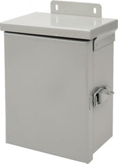 nVent Hoffman - Steel Standard Enclosure Hinge Flat Cover - NEMA 3R, 6" Wide x 8" High x 4" Deep, Watertight - Benchmark Tooling