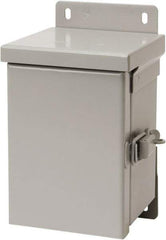 nVent Hoffman - Steel Standard Enclosure Hinge Flat Cover - NEMA 3R, 12" Wide x 12" High x 6" Deep, Watertight - Benchmark Tooling