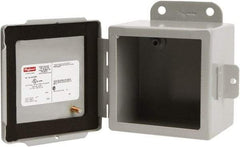 nVent Hoffman - Steel Junction Box Enclosure Hinge Flat Cover - NEMA 4, 12, 13, 8" Wide x 10" High x 4" Deep - Benchmark Tooling