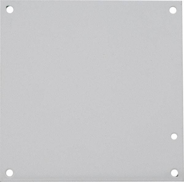 nVent Hoffman - 6-1/4" OAW x 6-1/4" OAH Powder Coat Finish Electrical Enclosure Nonperforated Panel - 8" x 8" Box, 14 Gauge Steel, Use with A8N84/A8N86/A8R86HCR - Benchmark Tooling