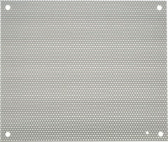 nVent Hoffman - 14-1/2" OAW x 17" OAH Powder Coat Finish Electrical Enclosure Perforated Panel - 20" x 16" Box, 16 Gauge Steel, Use with A20N16ALP/A20N16BLP - Benchmark Tooling