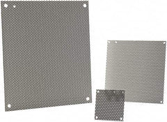 nVent Hoffman - 8-1/4" OAW x 10-1/4" OAH Powder Coat Finish Electrical Enclosure Nonperforated Panel - 12" x 10" Box, 14 Gauge Steel, Use with A12N104/A12N106/A12R106HCR - Benchmark Tooling