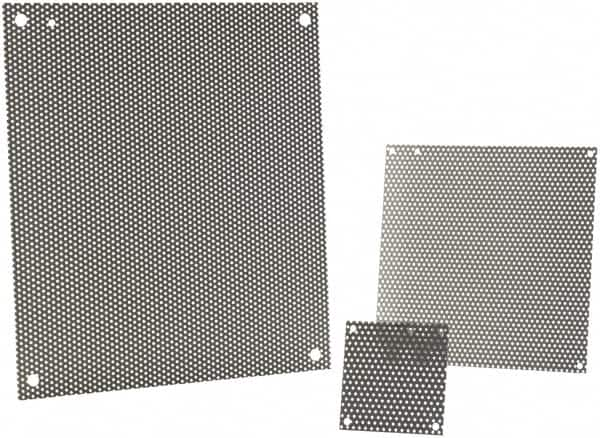 nVent Hoffman - 22-1/2" OAW x 32" OAH Powder Coat Finish Electrical Enclosure Perforated Panel - 36" x 24" Box, 16 Gauge Steel, Use with A36N24ALP/A36N24BLP - Benchmark Tooling