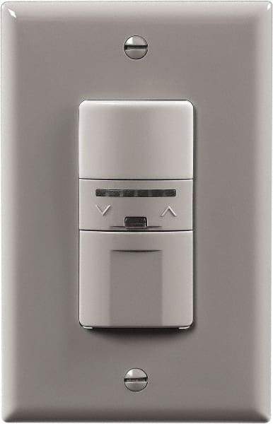 Cooper Wiring Devices - 1,000 Square Ft. Coverage, Infrared Occupancy Sensor Wall Switch - 600 at 120 V Incandescent, 600 at 120 V Fluorescent, 120 VAC, Gray - Benchmark Tooling