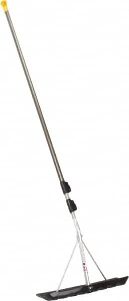 True Temper - 18 Inch Wide Blade x 6 Inch High Blade Roof Rake - 204 Inch Long Aluminum, Telescopic Handle - Benchmark Tooling