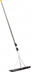 True Temper - 18 Inch Wide Blade x 6 Inch High Blade Roof Rake - 204 Inch Long Aluminum, Telescopic Handle - Benchmark Tooling