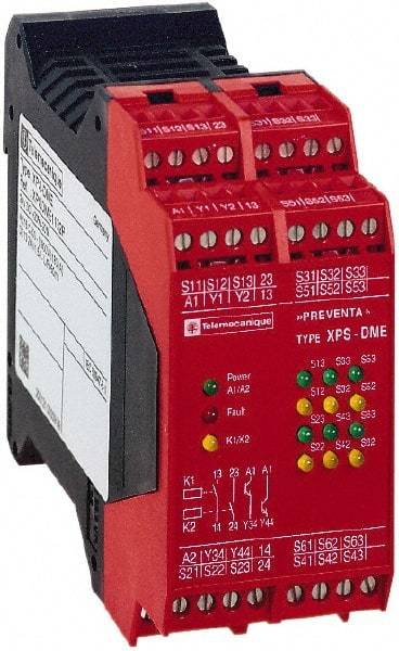 Schneider Electric - 24 VDC, Electromechanical & Solid State Screw Clamp General Purpose Relay - 6 Amp at 28 VDC, 22.5mm Wide x 99mm High x 114mm Deep - Benchmark Tooling