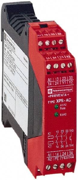 Square D - 115 Volt, 7 VA Power Rating, Standard Electromechanical & Solid State Screw Clamp General Purpose Relay - 6 Amp at 115 VAC, 1NC (Auxiliary) & 3NO - Benchmark Tooling