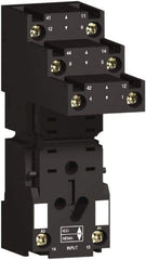 Square D - 8 Pins, 250 Volt, 5 and 12 Amp, DPDT, Ice Cube Relay Socket - DIN Rail Mount, Screw Panel Mount, Screw Terminal - Benchmark Tooling