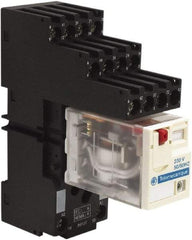 Schneider Electric - 1,500 VA Power Rating, Electromechanical Plug-in General Purpose Relay - 3 Amp at 250 VAC & 28 VDC, 6 at 250/277 VAC & 28 VDC, 8 Amp at 30 VDC, 4CO, 230 VAC at 50/60 Hz - Benchmark Tooling