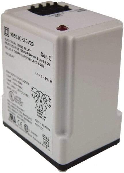 Square D - 999 min Delay, DPDT Time Delay Relay - 10 Contact Amp, 240 VAC - Benchmark Tooling