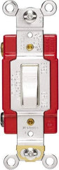 Cooper Wiring Devices - 1 Pole, 120 to 277 VAC, 20 Amp, Industrial Grade, Toggle, Wall and Dimmer Light Switch - 1.3 Inch Wide x 4.19 Inch High, Fluorescent - Benchmark Tooling