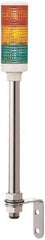 Square D - LED Lamp, Green, Orange, Red, Steady, Preassembled Stackable Tower Light Module Unit - 24 VDC, 75 Milliamp, IP23 (Vertical Surface), IP54 (Flat Surface) Ingress Rating, Pipe Mount - Benchmark Tooling