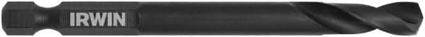 Irwin - 9/32" 135° High Speed Steel Jobber Drill - Oxide Finish, Right Hand Cut, Spiral Flute, 4-1/8" OAL - Benchmark Tooling