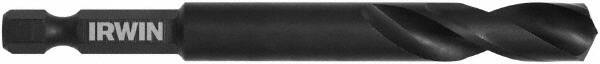 Irwin - 3/8" 135° High Speed Steel Jobber Drill - Oxide Finish, Right Hand Cut, Spiral Flute, 5" OAL - Benchmark Tooling
