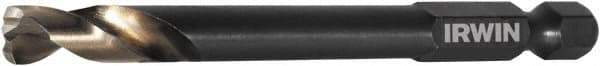 Irwin - 11/32" 135° High Speed Steel Jobber Drill - Oxide Finish, Right Hand Cut, Spiral Flute, 4-3/4" OAL - Benchmark Tooling