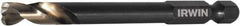 Irwin - 3/16" 135° High Speed Steel Jobber Drill - Oxide Finish, Right Hand Cut, Spiral Flute, 3-1/2" OAL - Benchmark Tooling