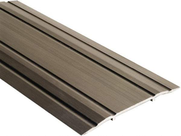 National Guard Products - 48" Long x 5" Wide x 1/4" High, Saddle Threshold - Aluminum Finish - Benchmark Tooling