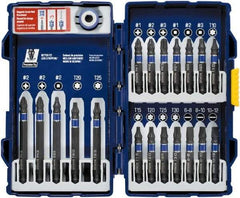 Irwin - 20 Piece, Phillips, Square, Torx, Slotted Handle, Drive Set - #1 to #3 - Benchmark Tooling