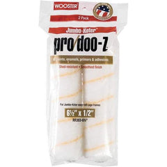 Wooster Brush - 1/2" Nap, 6-1/2" Wide Paint Mini Roller Covers - Semi-Rough Texture, Woven - Benchmark Tooling