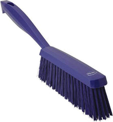 Vikan - 14" OAL, Polyester Staple Set Bench Brush - 2" Bristle Length, 6-3/8" Long Head, Purple - Benchmark Tooling