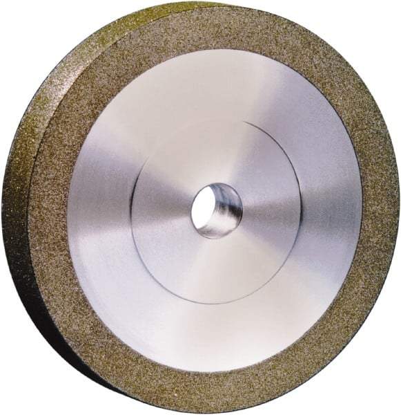 Strauss - 6" Diam x 1" Hole x 1" Thick, 120 Grit Surface Grinding Wheel - Diamond, Medium Grade, Electoplated Bond - Benchmark Tooling