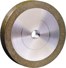 Strauss - 100mm x 31.75mm Hole x 25mm Thick, 120 Grit Surface Grinding Wheel - Diamond, Medium Grade, Electoplated Bond - Benchmark Tooling